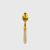 Glitter Clear Handle Dessert Spoon Gold Set 10 Glitter Clear Handle Dessert Spoon Gold Set 10