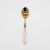 Marbled Ceramic Handle Dinner Spoon Gold Set 10 Marbled Ceramic Handle Dinner Spoon Gold Set 10