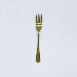 Modern Flatware Dessert Fork Gold Set 10