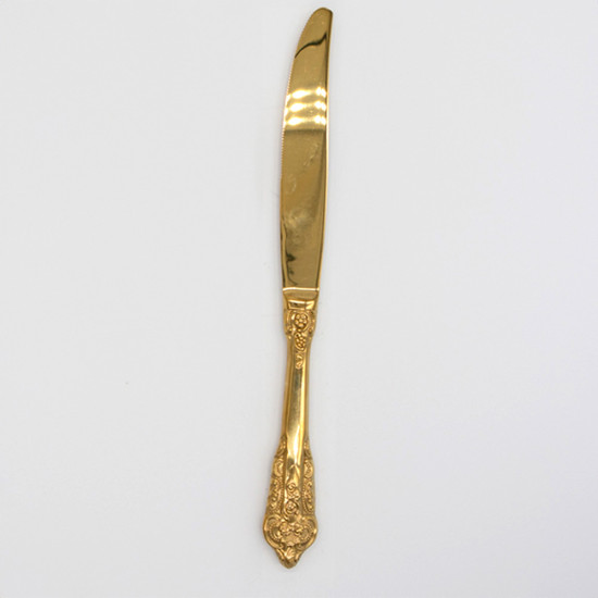 Royal Flatware Dinner Knife Gold Set 10