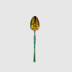 Timeless Flatware Dessert Spoon Rainbow Set 10