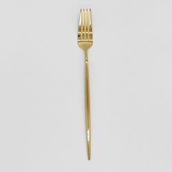 Urban Flatware Dinner Fork Shiny Gold Set 10