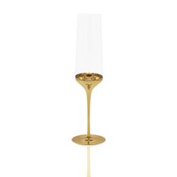 Deep Clear Gold Champagne Flute (Rack 36)
