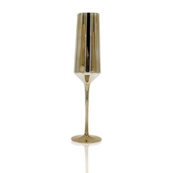 Reflection Champagne Flute Antique Gold (25 Racks)