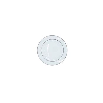 Silver Rim Coffee Saucer