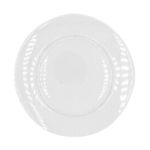 White dinner plate with subtle rim detail, shown on a white background