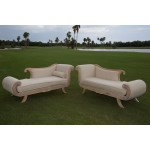 Vintage Chaise Lounge (Left) (Taupe)