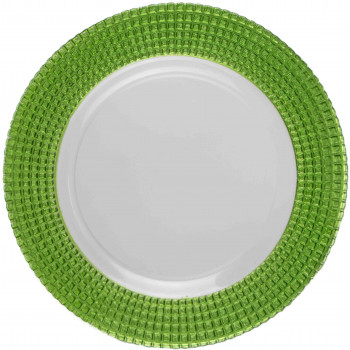 Emerald Charger Plate (Clear and Green)