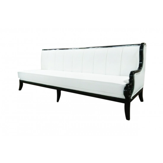 Empire Sofa (Black-White-lines)(Left Arm)