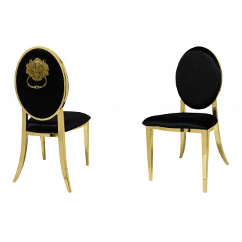 Lion Chair (Gold-Black)