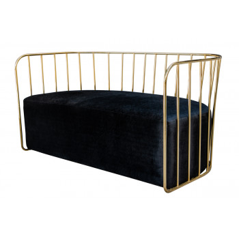 Reflection Sofa (Bars) (Gold-Black)