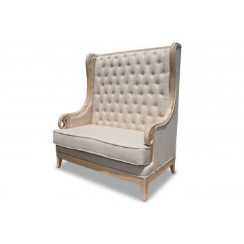 Empire Love Seat (Natural-Vintage taupe)