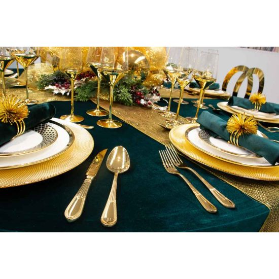 Silver dessert fork with modern rounded handle, chic disposable flatware set of 10 for cakes, dessert bars, and wedding receptions.