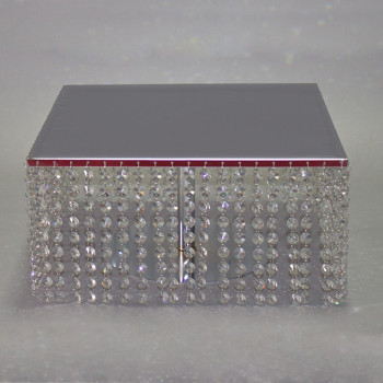 Crystal-Metal Base (cake stand square)