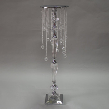 Crystal-Metal Pedestal 36" (acrylic)