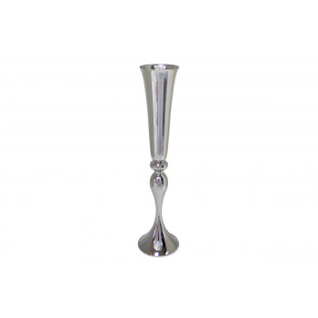  Flower Pedestal 010 (11.5"H) (Silver)