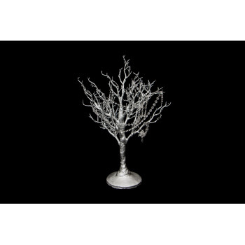 Manzanita Tree (Silver) 32" with Crystals