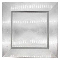 Solid Square Charger Plate (Silver)