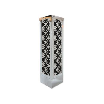 Reflection Column 8' Circle (Laser Cut Silver) Black