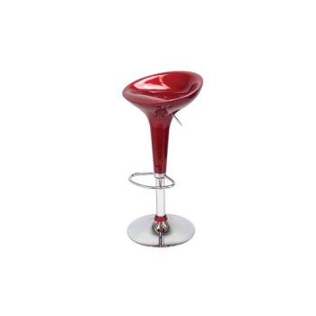 Contemporary Barstool Scoop Red (Adjustable)
