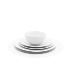 White espresso cup with small handle, shown on a white background