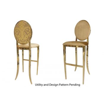 decoDior Barstool Gold Cushion Gold