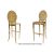 decoDior Barstool Gold Cushion Gold