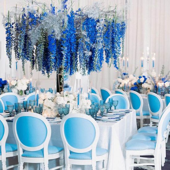 Bella blue wine glass with textured bowl and short stem, elegant event glassware for weddings and parties, 8 oz, rack of 25.