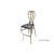 Halexandria Barstool Gold Cushion Black