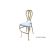 Halexandria Barstool Gold Cushion Turquoise