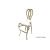 Halexandria Barstool Gold Cushion White