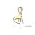 Halexandria Barstool Gold Cushion Yellow