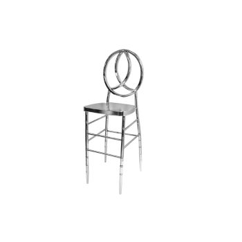 Infinity Barstool Silver 