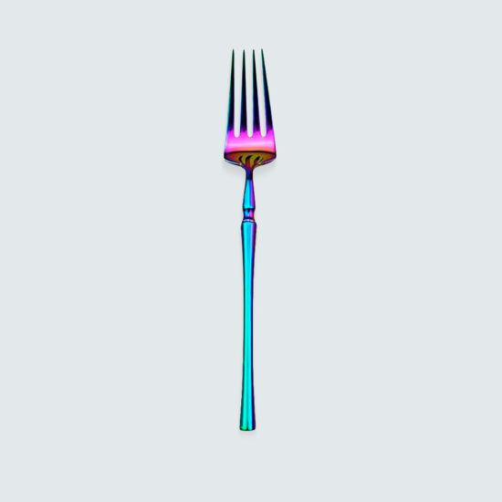 Timeless Flatware Dinner Fork Rainbow Set 10