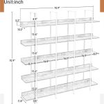 White metal frame bar-back shelving unit with natural wood shelves Edwines Bar Back Natural White for luxury event bar displays