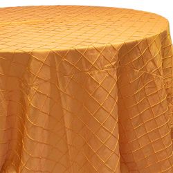 Pintuck B.Orange - 132" Round