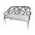Reflection Loveseat Butterfly Silver - White Velvet