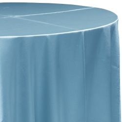 Satin Light Blue - 108" Round
