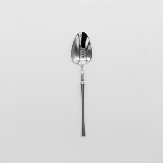 Timeless Flatware Dessert Spoon Shinny Silver Set 10