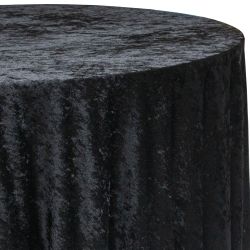 Velour - Black - 108" Round