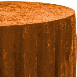 Velour - Orange - 108" Round