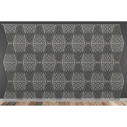 Laser Cut Wall (Target Design) Silver