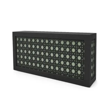 Black Jumbo Woven Cane Bar - Sage Green