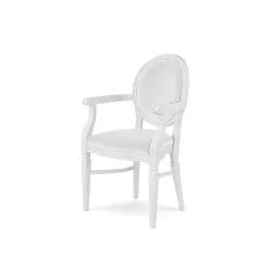 Chandelle Armchair White - Cushion White
