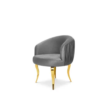 Reflection Armchair Glitz Lounge Gold - Silver