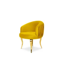 Reflection Armchair Glitz Lounge Gold - Yellow