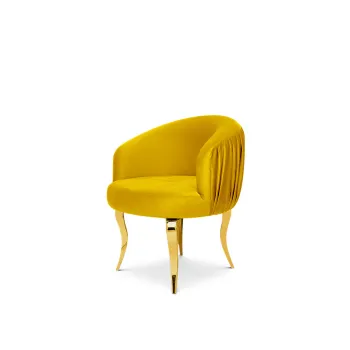 Reflection Armchair Glitz Lounge Gold - Yellow