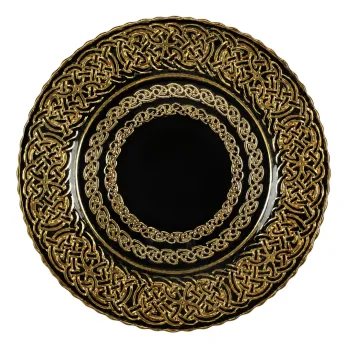 Renaissance Charger Plate (Black and Gold)