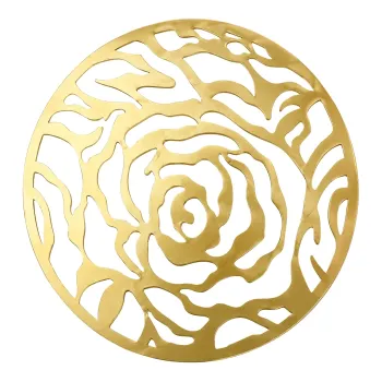Rose Charger Plate (Gold)
