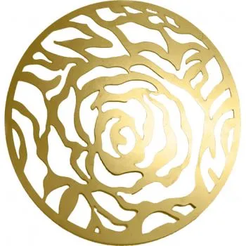 Rose Charger Plate (Gold)